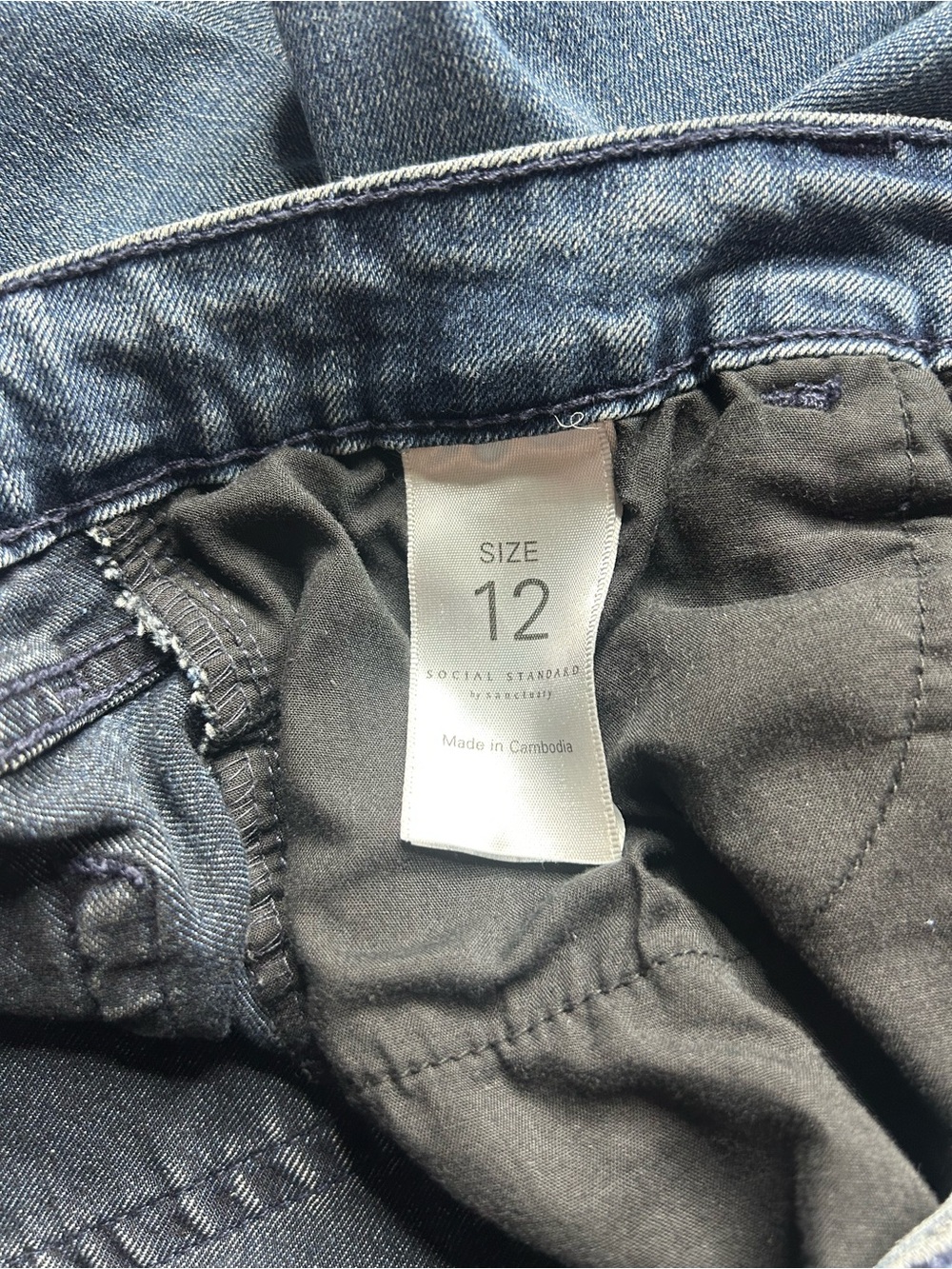 Social Standard By Sanctuary High-Rise Straight Leg Women’s Jeans Normcore Sz 12 - Picture 7 of 13